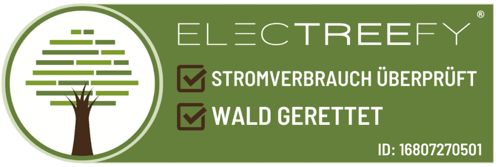Electreefy Stromverbrauch überprüft und Wald gerettet